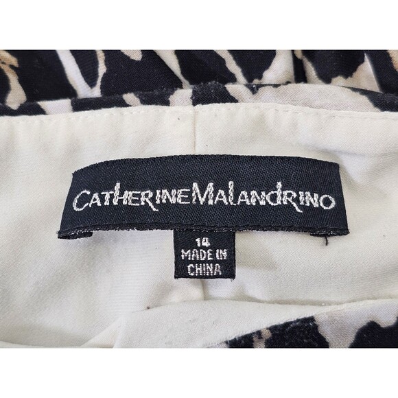 ALK Women's 14 Catherine Malandrino Cheetah Asymmetrical Ruched Sheath Dress EUC - Picture 9 of 10